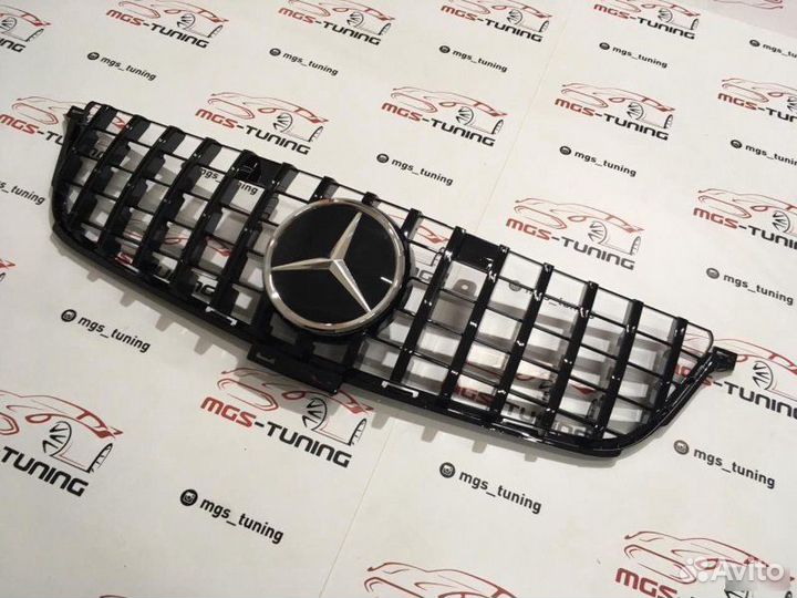 Решетка на Mercedes ML w166 GT Black Дистроник