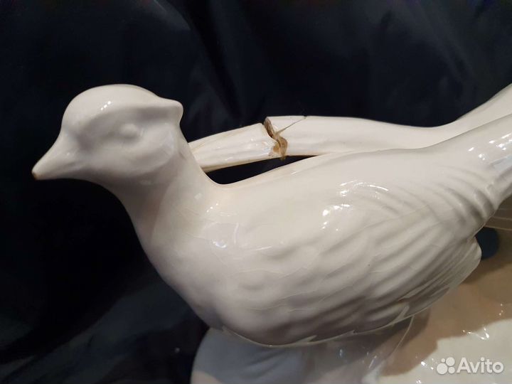 Голуби, фарфор