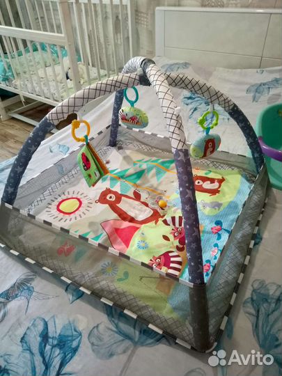 Развивающий коврик+стульчик для купания