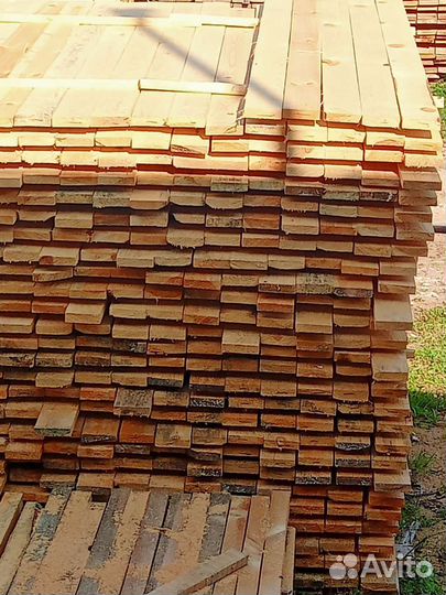 Заборная доска обрезная,необрезная