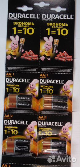Батарейка Duracell LR6 (AA) (1 блистер2 шт)