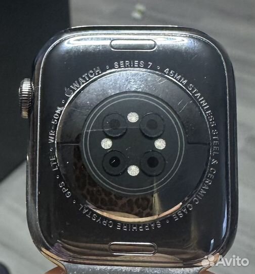 Часы apple watch 7 45 mm stainless steel