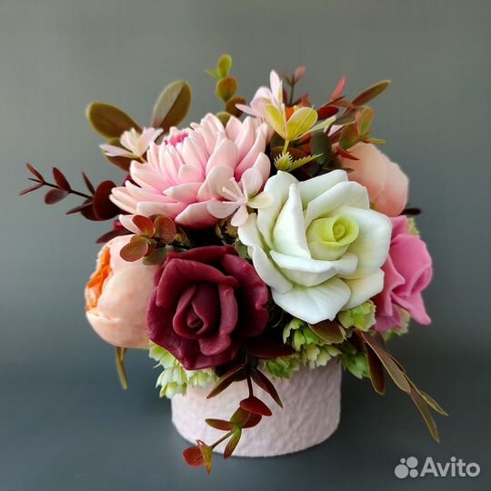 Букеты из мыльных цветов