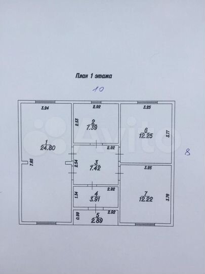 Дом 80 м² на участке 10,2 сот.