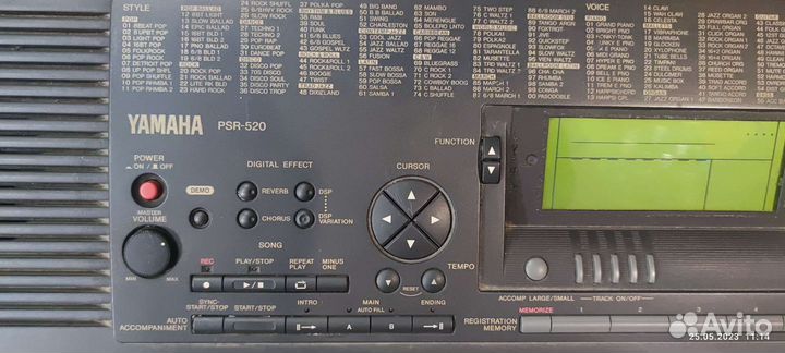 Синтезатор yamaha psr520