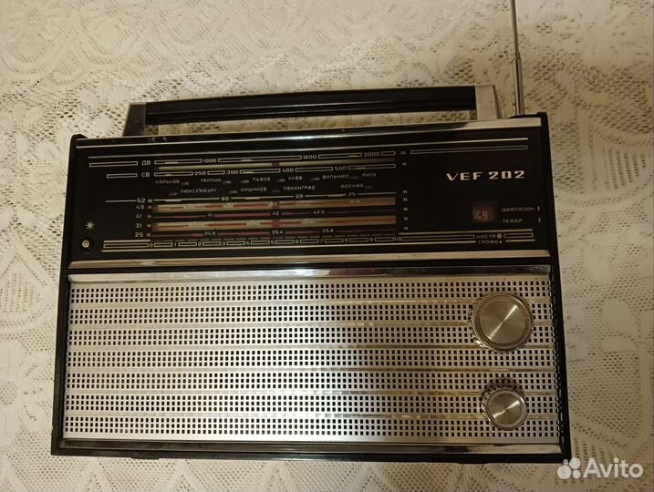 Радиоприемник Vef 202 +блок питания