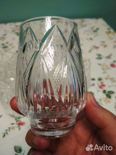 Хрустальные бокалы,подсвечник