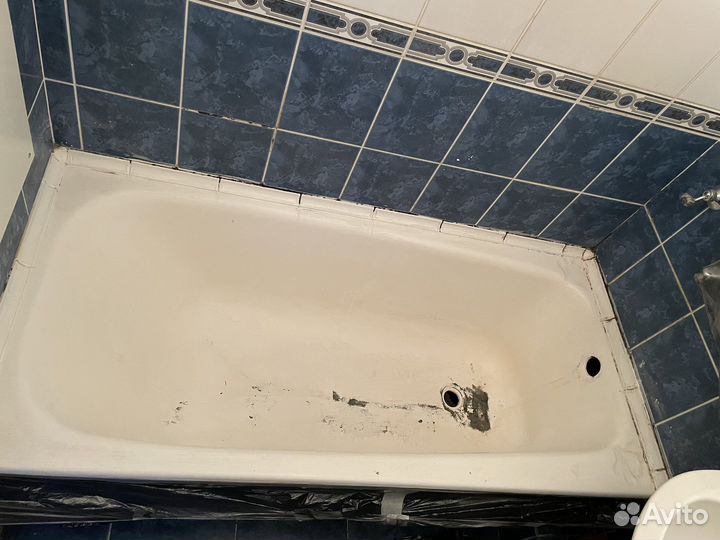 Реставрация ванны жидким акрилом, мрамором