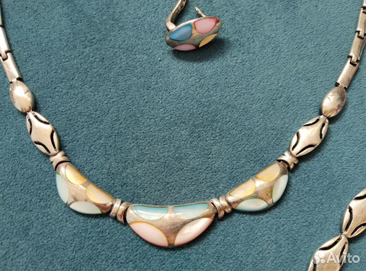 Комплект украшений серебро