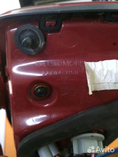 Фонарь правый внутренний Hyundai Solaris