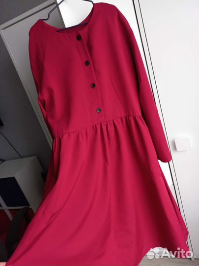 Платье миди свободного кроя