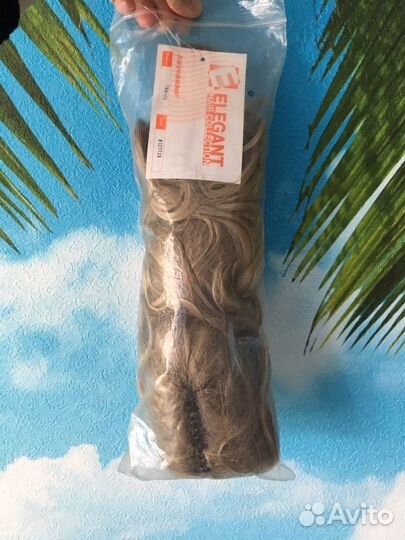 Волосы на заколках, парик, шиньон