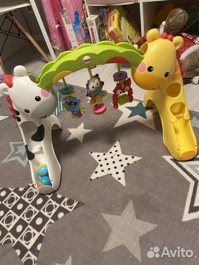 Развивающий коврик, дуга fisher price