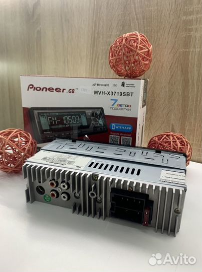 Магнитола pioneer MVH-x3719sbt (новая, гарантия)