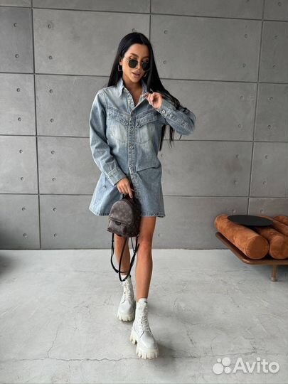 Джинсовое платье