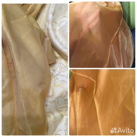 Отрезы шторных тканей новые