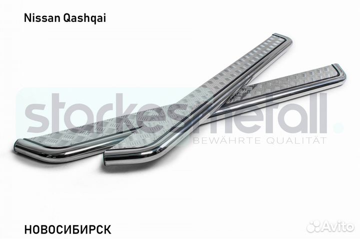 Пороги подножки Nissan Qashqai OFFroad