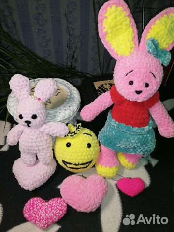 Мягкая игрушка, плюш, зайки