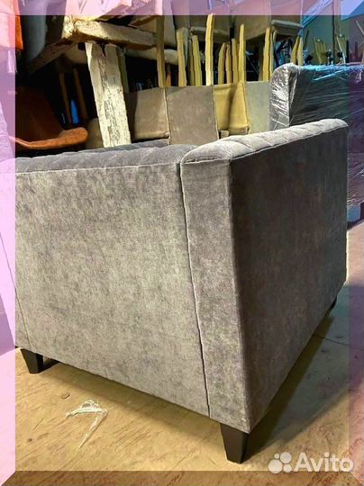 Кресло серое