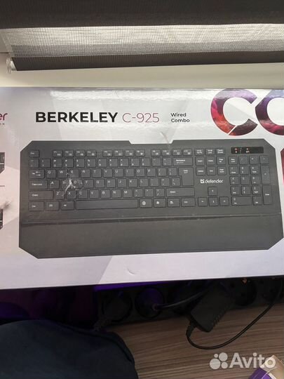 Клавиатура и мышь defender berkeley c-925