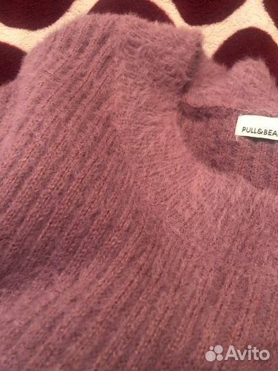 Фиолетовый свитер женский