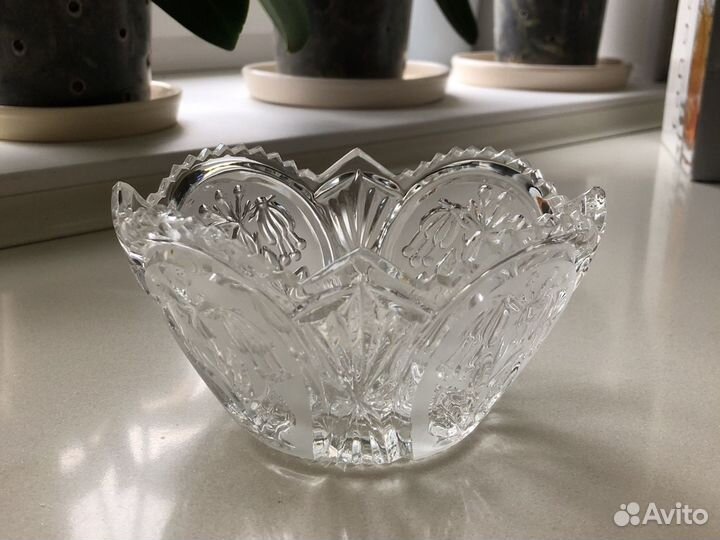 Салатник -конфетница Никольский хрустальный