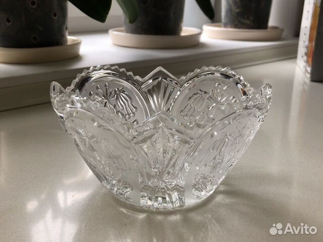Салатник -конфетница Никольский хрустальный