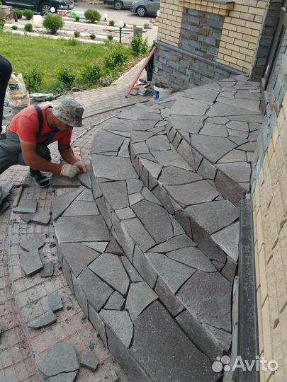 Укладка природного камня