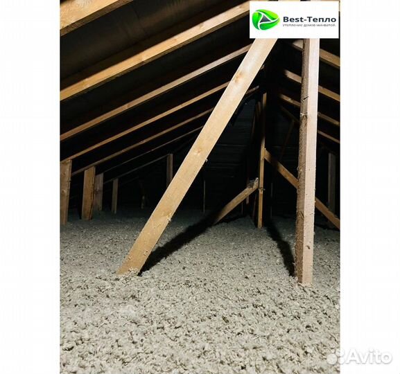 Утепление скатов кровли механическим способом