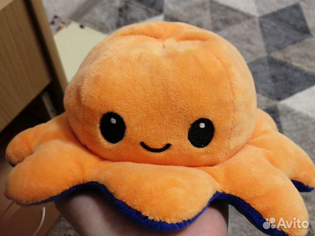 Игрушка мягкая милый осьминог