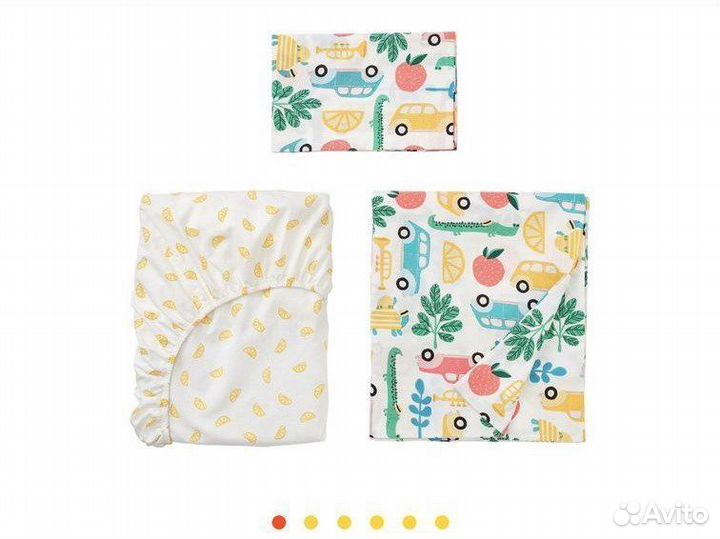 Детское белье IKEA + наматрасник