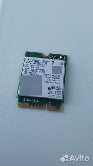 Wi-Fi адаптер + Bluetooth Intel AX201NGW