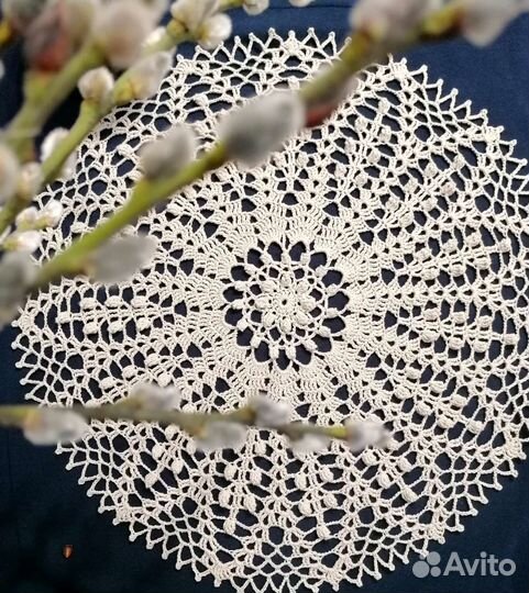 Салфетка вязаная крючком