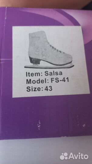 Женские Коньки Salsa 43 размер новые