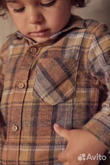 Рубашка в клетку 110-116 Next