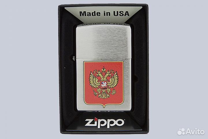 Зажигалка Zippo 200 Герб России Оригинал Новая