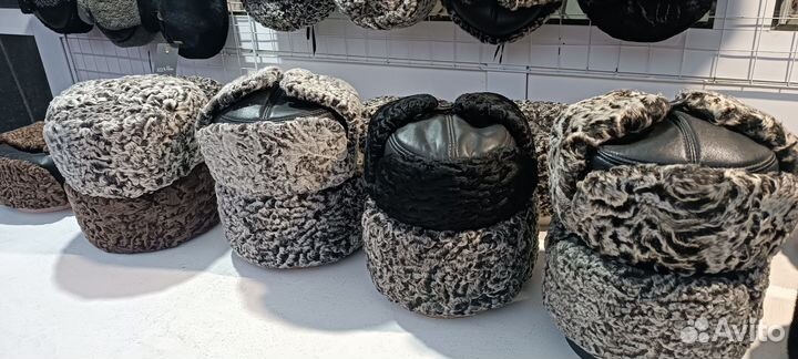 Шапки норковые каракулевые