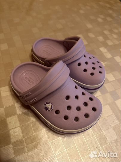 Шлепки детские crocs 22