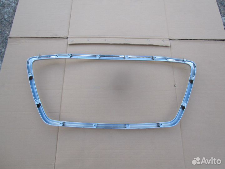 Хром молдинг переднего бампера Mitsubishi ASX рест