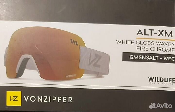 Горнолыжная маска vonzipper ALT-XM M White Gloss