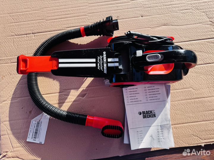 Пылесос автомобильный black & decker PAV1205