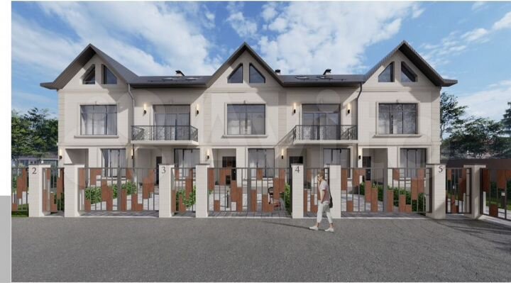 Коттедж 157 м² на участке 2 сот.