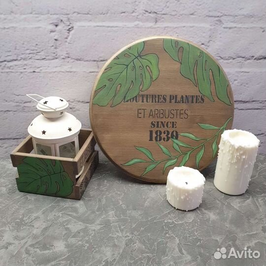 Разделочная сервировочная доска и короб