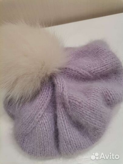 Шапки зимние на девочку 2 шт