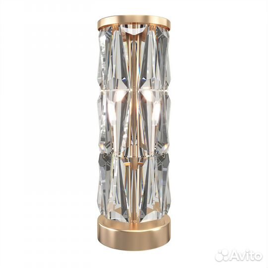 Светильник настольный металлический и хрустальный