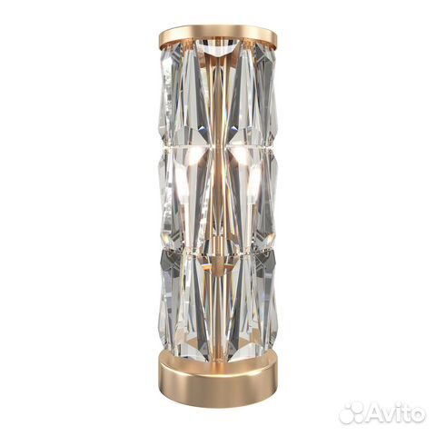 Светильник настольный металлический и хрустальный
