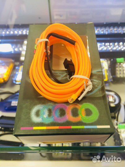 Подсветка неоновая нить в салон авто