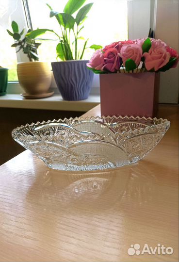 Хрустальная селедочница