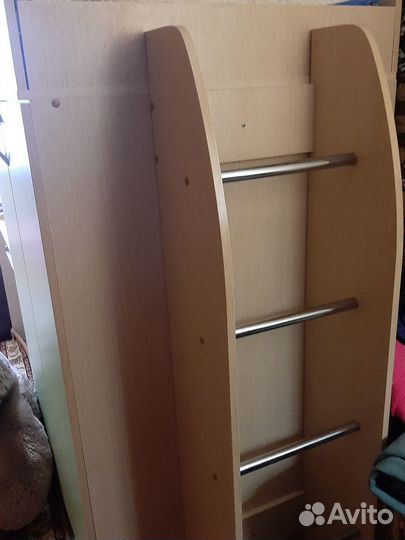 Двухъярусная кровать со шкафом и столом