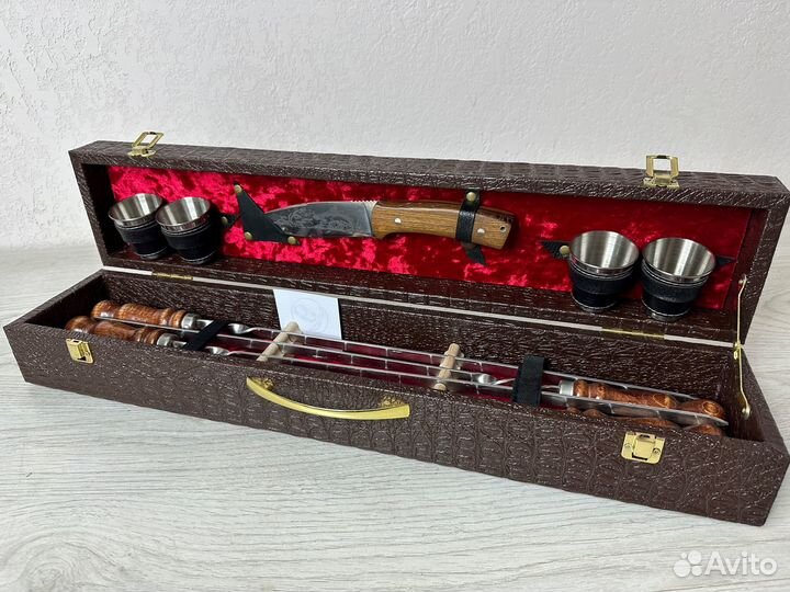 Шн0068GP Шашлычный набор №9, 10 предметов